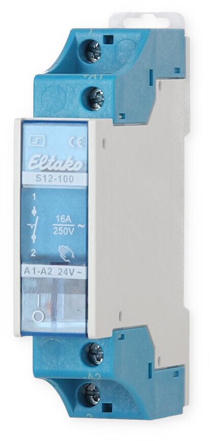 Eltako S12-100-24V Stromstoßschalter, 1 Schließer 16A, 24V (21100020)