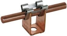 Dehn LH DG 8 H20 B7.8 CU Leitungshalter, DEHNgrip, für rund 8mm, H 20mm, mit Befestigungsbohrung 7,8mm, Kupfer (207007)