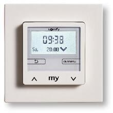 Somfy Chronis Smoove Uno S Pure White mit Rahmen - Programmschaltuhr mit Automatik, weiß (1805283)