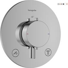 hansgrohe Ecostat Comfort S Thermostat Unterputz für 2 Funktionen, Metall, 25,7 l/min