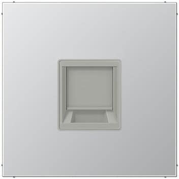Jung AL1969-1WE Abdeckung (gerastet), Serie LS, aluminium