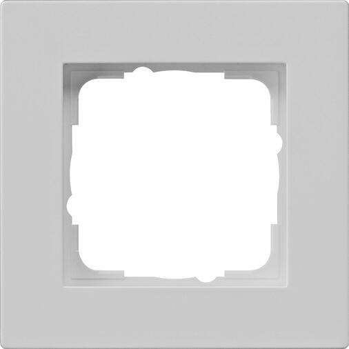 Gira 0211375 Abdeckrahmen für den flachen Einbau, 1-fach, E2, grau matt