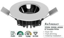 Ledxon EBS-FX8-927-940-36BS-S Einbau-Strahler, Flexibel, 8W, 744lm, 27-4K, 36°, schwarz/silber (7008127)