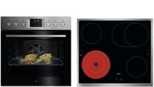 AEG KOMBI3026P EEK: A++ Herdset mit Glaskeramikkochfeld (OU5PE40SM+ TA64RAS6XB), 60 cm breit, 72 L, Pyrolyse Selbstreinigung, Edelstahl mit Antifingerprint (801419449)