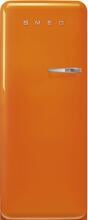 Smeg FAB28LOR6 50"s Style Retro Stand Kühlschrank, 60 cm breit, 270 L, Linksanschlag, orange