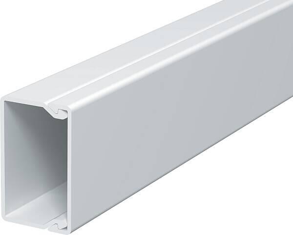 OBO Bettermann WDK25040RW Wand- und Deckenkanal, mit Bodenlochung, 25x40x2000mm, PVC, reinweiß (6191061) (Inhalt: 24 m)