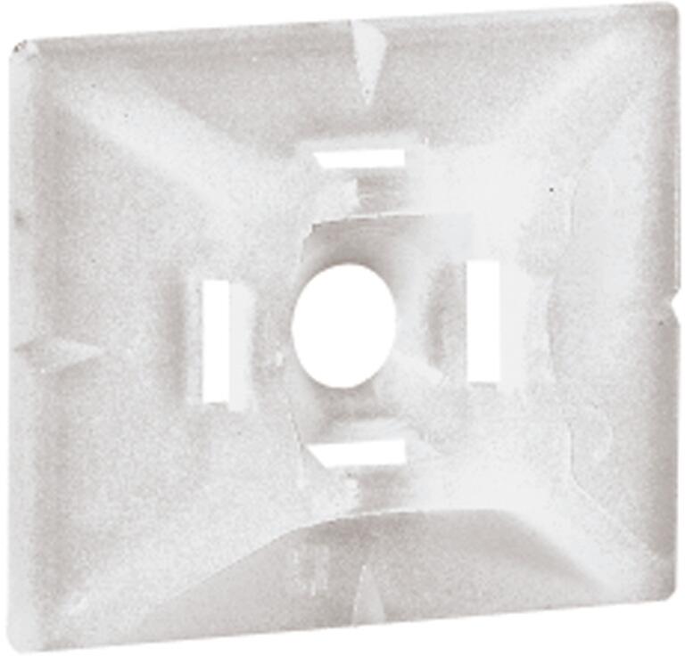 Legrand Klebesockel selbstklebend, 30x25mm, farblos, für Kabelbinder bis B4,6mm