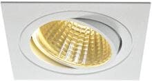 SLV NEW TRIA 1 SET Einbauleuchte, einflammig, LED, 2700K, eckig, weiß, 30°, 29W, inkl. Treiber, Clipfedern (114281)