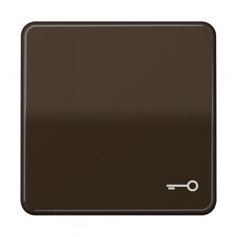 Jung CD590TBR Wippe mit Symbol "Schlüssel", braun