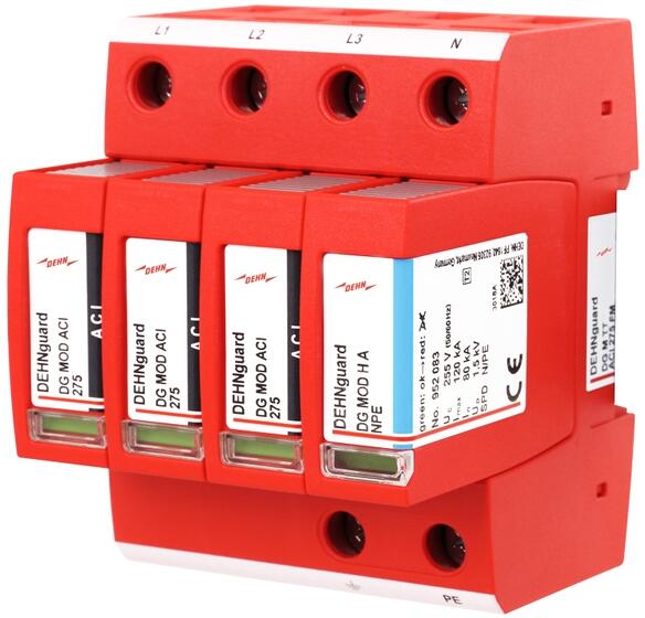 Dehn DG M TT ACI 275 FM Modularer Überspannungs-Ableiter für TT- und TN-S-Systeme, 3+1-Schaltung (952341)