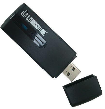 Longshine USB 3.0 WLAN Stick, Wireless Netzwerkadapter, 300Mbit/s, schwarz (LCS-8133)