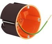 Kaiser 9064-88 Hohlwand-Abzweig-Schalterdose, 68/68mm, abgeschirmt, orange
