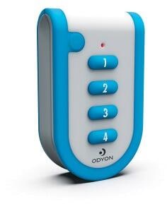 M-E HS4 ODYON PRO Handsender, 4-Kanal, weiß-Blau (56502)