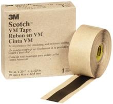 3M Scotch VM196 Selbstverschweißendes Buthyl-Kautschuk-Band, schwarz, 19 mm x 6 m, 0,6 mm (7000057506)