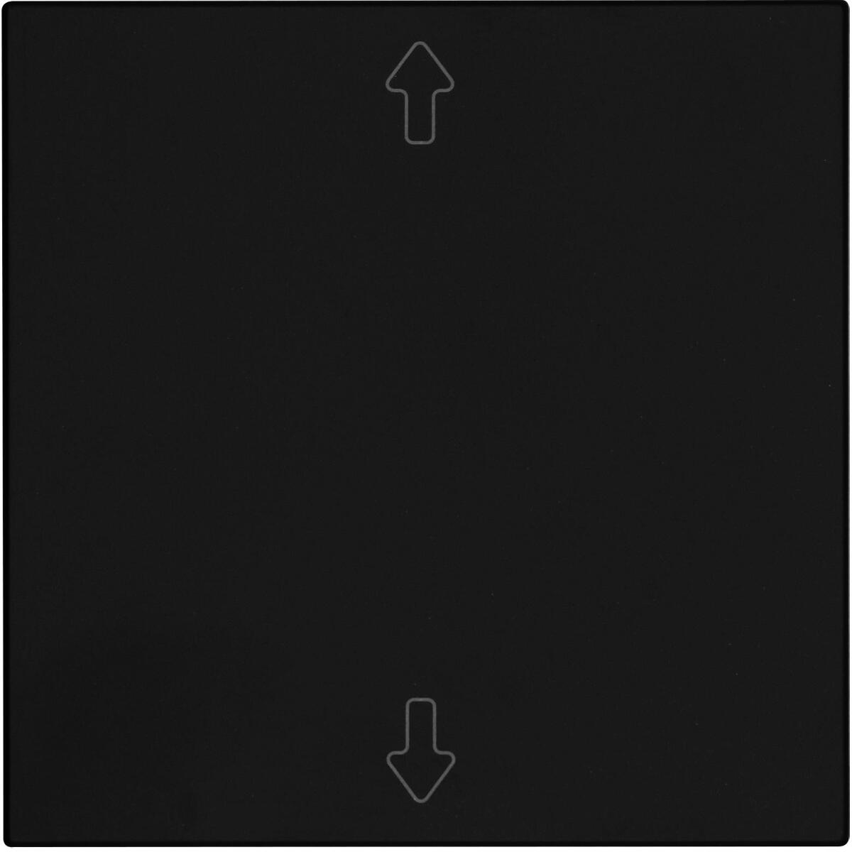 OPUS 55 Flächenwippe für BRiDGE und Wandsender-Modul, Symbol Pfeil, mattschwarz (514.443.61)