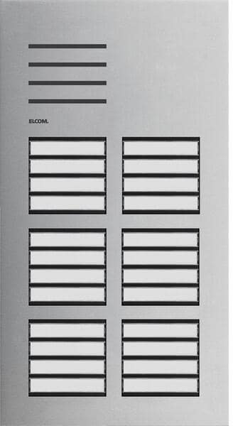 Elcom Türstation Audio 24/2, 2-Draht, Edelstahl matt
