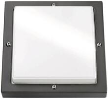 SG Leuchten Basso 2000 Wandleuchte, LED, 14W, 3000K, IP65, Graphit/Opal (623194)