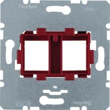 Berker 454101 Tragplatte 2 fach roter Aufnahme