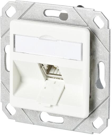 METZ CONNECT C6Amodul 1 Port 180°M UPk Modulare Anschlussdose, reinweiß (130B11D11102-E)