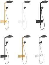 hansgrohe Raindance Alive S Duschsystem 300 2 Strahlarten wassersparend mit ShowerSelect Comfort, Metall, 7,7 l/min, 300 mm
