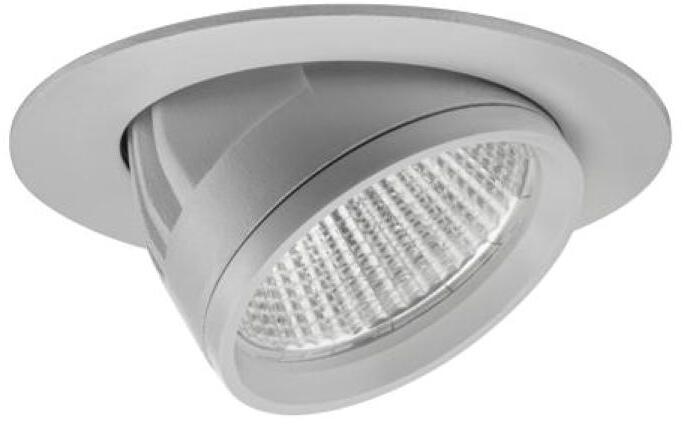 Brumberg ARTEMIS MINI LED-Einbaurichtstrahler, 230 V AC, 50 Hz, rund, CRI > 90, 27 W, 60°, 3.000 K, silber (88256163)