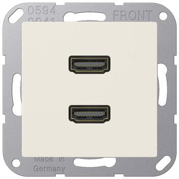 Jung MAA1133 2 x HDMI, weiß
