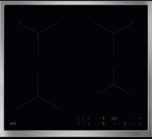 AEG OIN64A00XB Autarkes Induktionskochfeld, 57,6 cm breit, Hob²Hood-Funktion, PowerFunktion, Kindersicherung, TouchControl, Edelstahlrahmen