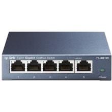 TP-Link TL-SG105 5-Port Gigabit Desktop Switch, 5x10/100/1000Mbit/s-RJ45-Ports, schwarz