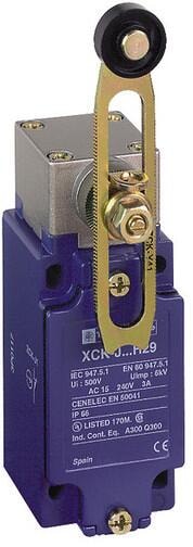 Schneider Electric XCKJ10541H29 Positionsschalter Rollenhebel Kunststoff längenverstellbar, 1Ö+1S, Sprungfeder, M20