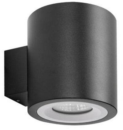 Brumberg M1 Wand-Anbaumodul, rund, Ø 90 mm, Höhe 95 mm, Modulhalterung bündig, starr, ohne LED-Modul, schwarz struktur/weiß struktur (45207560)