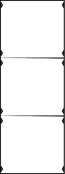 STRIEBEL & JOHN 2B5A /37676 Verteilerfeld BH5, 2-Feld, 216PLE (2CPX037676R9999), 1350x500x120 mm