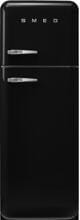Smeg FAB30RBL6 50"s Style Retro Stand Kühl-Gefrierkombination, 60 cm breit, 294 L, Multiflow, Rechtsanschlag, schwarz