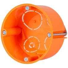 f-tronic Hohlwand-Gerätedose E860, 1-fach, orange, 25 Stück (7350117)