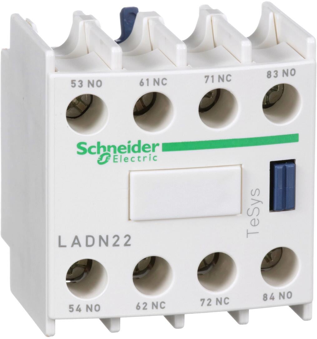 Schneider Electric LADN22 Hilfsschalterblock, 10A, 2Ö+2S