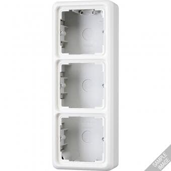 Aufputz-Kappe 3fach, braun, JUNG CD583ABR