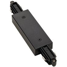 SLV Längsverbinder für Hochvolt 1Phasen-Aufbauschiene, schwarz, mit Einspeisemöglichkeit (143100)