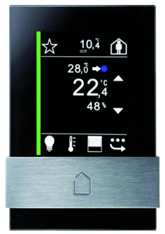 digitalSTROM AIZO X-TK-613446 Unterputz-Touch Raumbediengerät, 230V, schwarz (X-TK-613446)