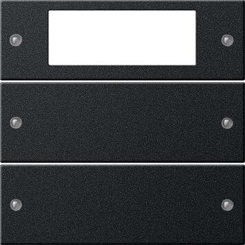 Gira 2192005 Wippenset 2fach Plus, System 55, schwarz matt