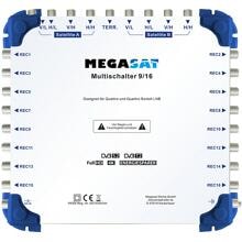 Megasat Multischalter, 9 Eingänge, 16 Ausgänge (0600153)