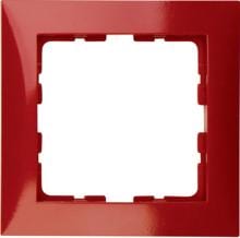 Berker 10118962 Rahmen, 1fach, S.1, rot glänzend