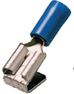 Intercable ICIQ2FHA isolierter Steckverteiler, 1,5-2,5mm², 6,3x0,8mm, blau, 100 Stück (180903)