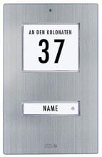 M-E KT-x.1-EG Klingeltaster für 1, 2, 3-Familienhaus Edelstahl, Aufputz