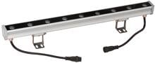 EVN LED Wallpainter, IP65, 9W, RGB, max. 443lm, 24V/DC, Ein- und Ausgang je 24cm Leitung mit Stecksystem, silber (P65240999)