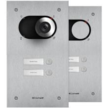 Comelit IX0102 Frontplatte Switch, 2 Teilnehmer, 1-reihig, V4A, SB2, 262,7x150x2,5 mm