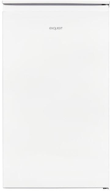 Exquisit KS117-3-010E Standkühlschrank mit Gefrierfach, 47,5 cm breit, 82 L, LED Beleuchtung, weiß