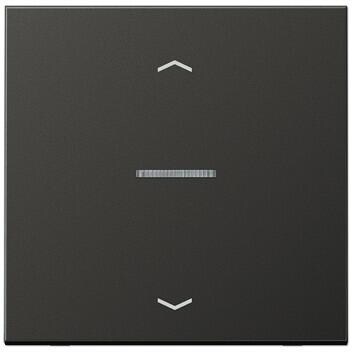 Jung AL101KO5PAN Wippe mit Lichtleiter und Pfeilsymbolen, Serie LS, anthrazit (lackiertes Aluminium)