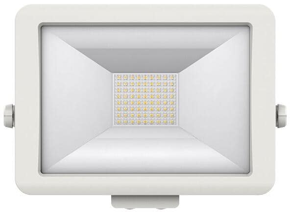 Theben theLeda B50L WH LED-Strahler 50 Watt, Wandmontage außen, weiß, Bewegungsmelder optional, 5000 K (neutralweiß) 1020687