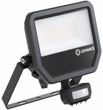 LEDVANCE FL 50 SN P 41W 6KLM 840 PS SY100 BK, Fluter mit flexiblem Bewegungs- und Tageslichtsensor, 6000/4000lm, 4000K, kaltweiß, IP65, schwarz (4099854306921)