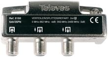 Televes SAV25FN 2-fach F-Verteiler