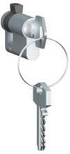 Legrand Halbzylinder 40mm, gleiche Schließung, Aluminium (069795)
